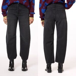 NEW Scotch & Soda Highest Rise Barrel Jeans "In the Moment" Black Gray Size 31